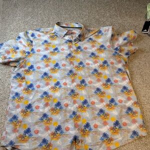 johnnie-O Surf and Sun Print Shirt